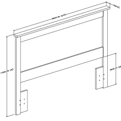 Vito Double/Queen Headboard - Pure White