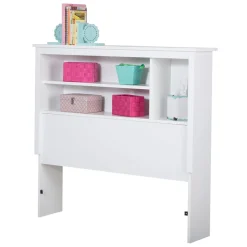 Vito Twin Bookcase Headboard - Pure White