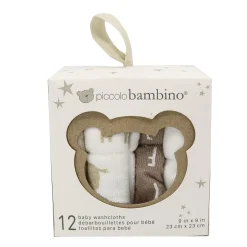 Washcloths Gift Box (12) - Beige