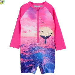 Whale Long Sleeves UV Swimsuit 6-24m