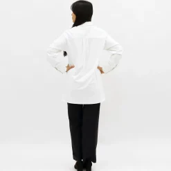White Classic Maternity Shirt