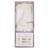 White Number 2 Candle