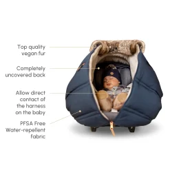 Winter Car Seat Cover - Classic Collection - Blush