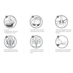 Winter Car Seat Cover - Classic Collection - Blush