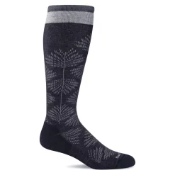 Women's Full Floral Compression Socks - Wide Calf Fit