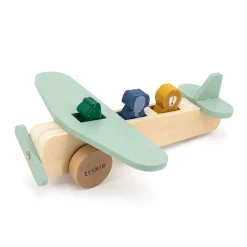 Wooden Animal Airplane