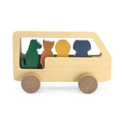 Wooden Animal Bus
