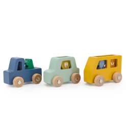 Wooden Animal Car Set