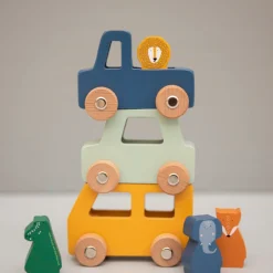 Wooden Animal Car Set