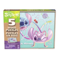 Wooden Puzzle 5-in-1 - Stitch