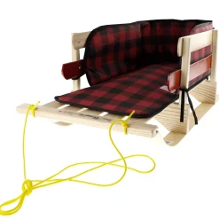 Wooden Sleigh XL with Pad Cover
