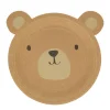 Woodland Bear Plates (8)