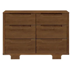 Yuzu 6-Drawer Dresser - Natural Walnut
