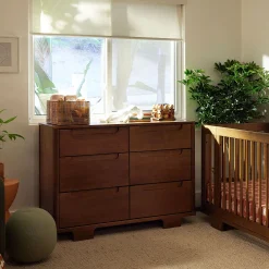 Yuzu 6-Drawer Dresser - Natural Walnut