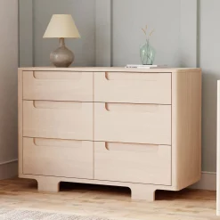 Yuzu 6-Drawer Dresser - Washed Natural