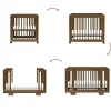 Yuzu 8-in-1 Convertible Crib - Walnut