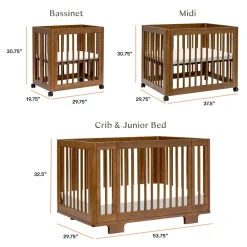 Yuzu 8-in-1 Convertible Crib - Walnut