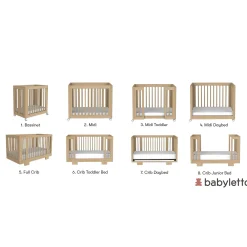 Yuzu 8-in-1 Convertible Crib - White