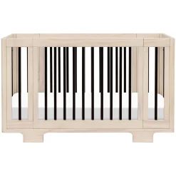 Yuzu 8-in-1 Convertible Crib - Washed Natural / Black