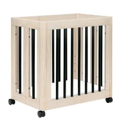 Yuzu 8-in-1 Convertible Crib - Washed Natural / Black