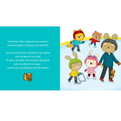 Zac Et Zazou Apprenent à Patiner