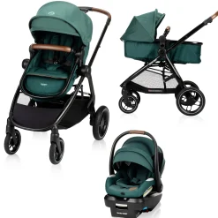 Zelia Luxe 5-in-1 Modular Travel System - Essential Green