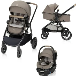 Zelia Luxe 5-in-1 Modular Travel System - Truffle