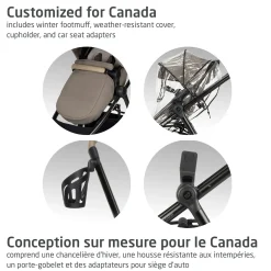 Zelia Luxe 5-in-1 Modular Travel System - Truffle